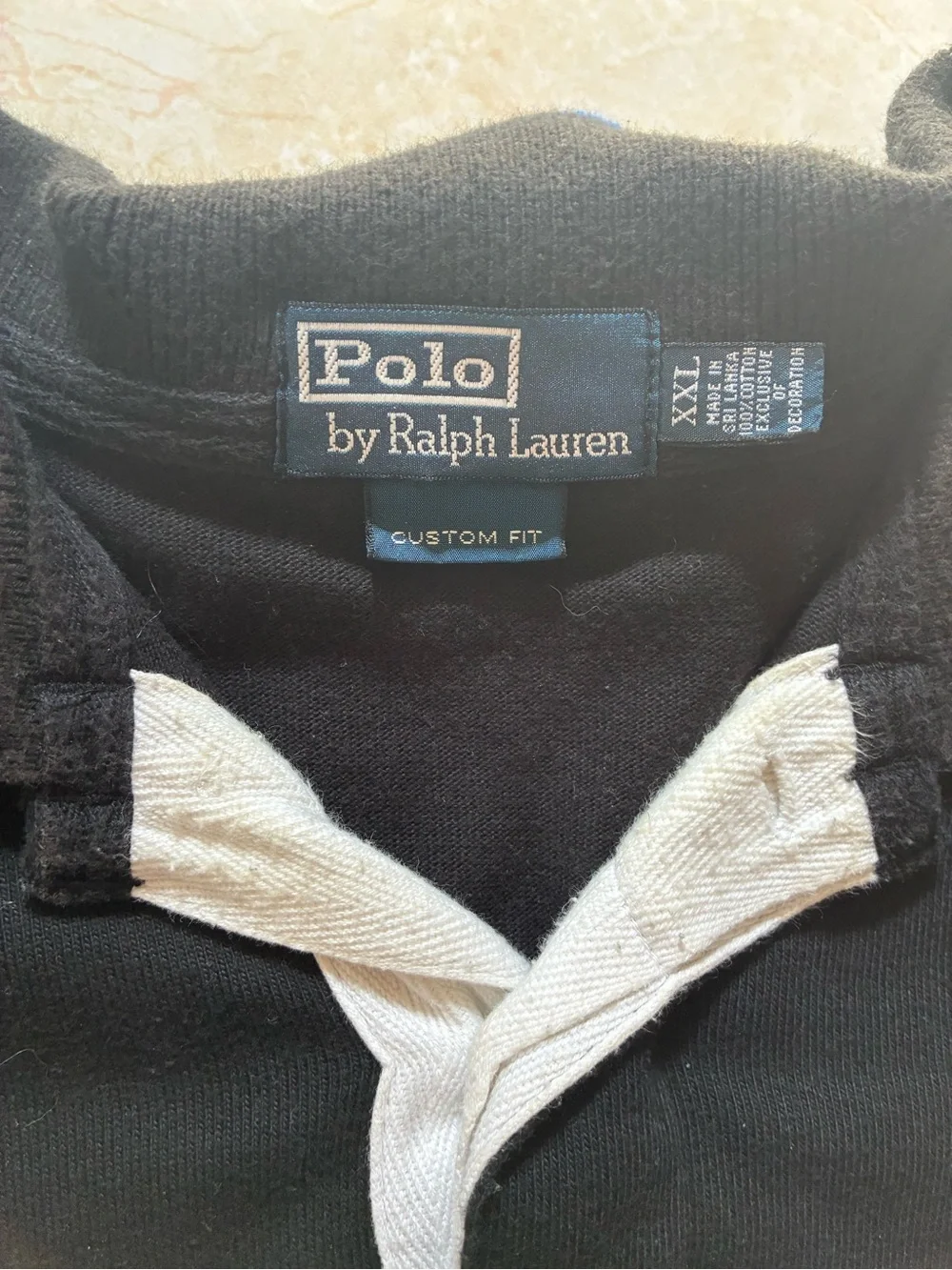 Vintage 90s Ralph Lauren Embroidered Rugby Polo Sz XL